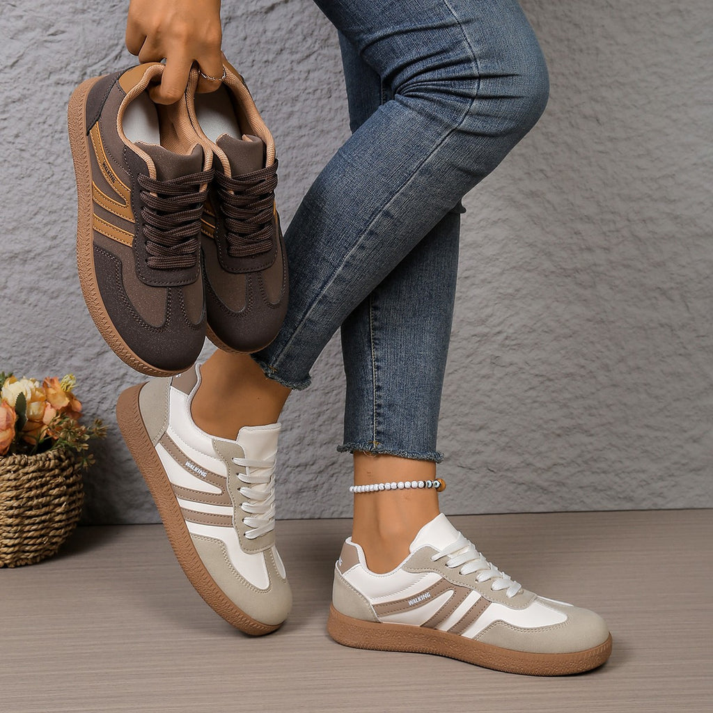Peggy | Retro Striped Trainer