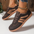 Sadie | Suede-Look Two-Stripe Trainer