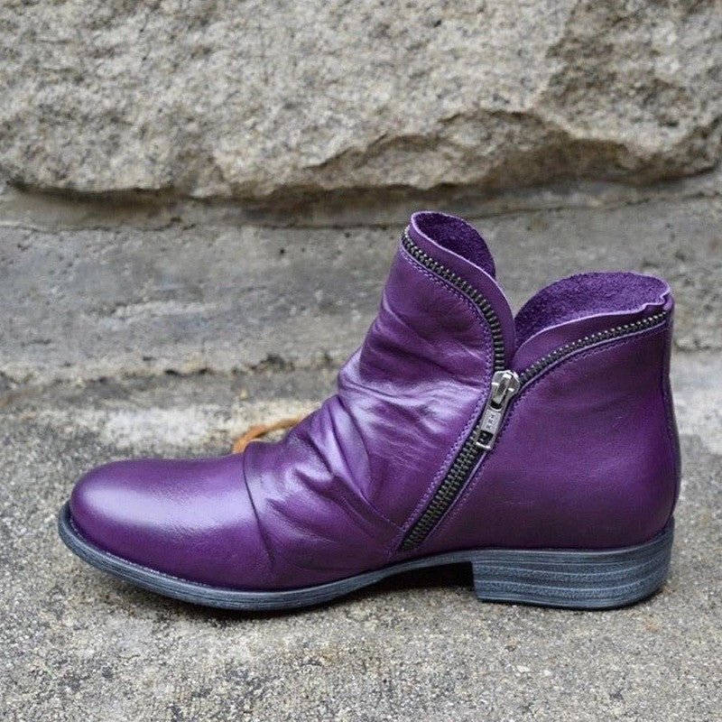Daphne | Ruched Side-Zip Ankle Boot