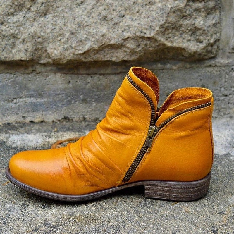 Daphne | Ruched Side-Zip Ankle Boot