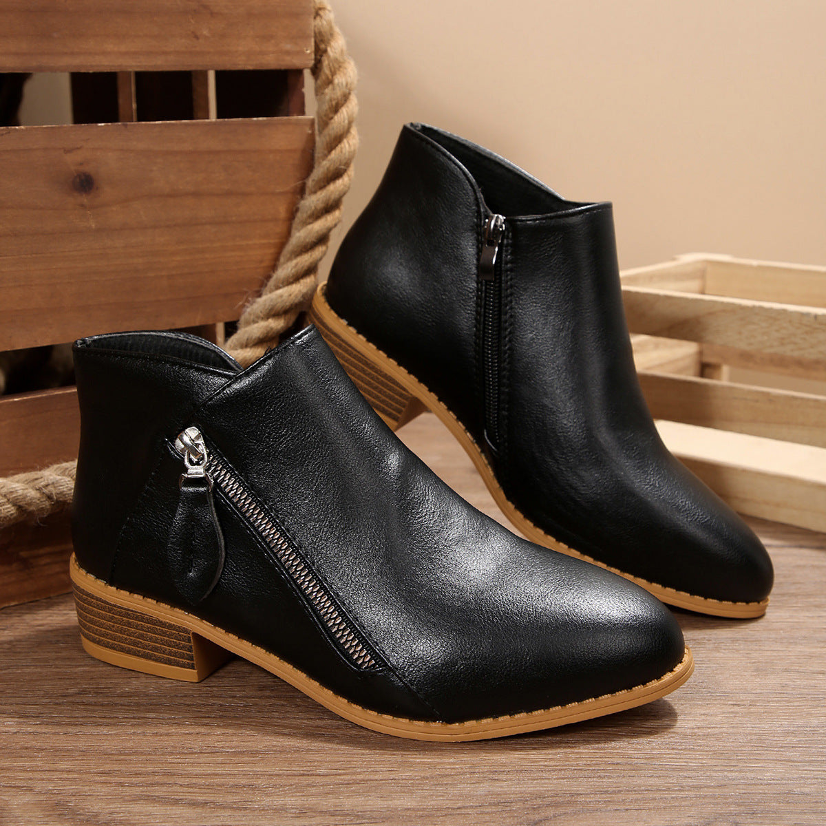 Fern | Side-Zip Ankle Boot