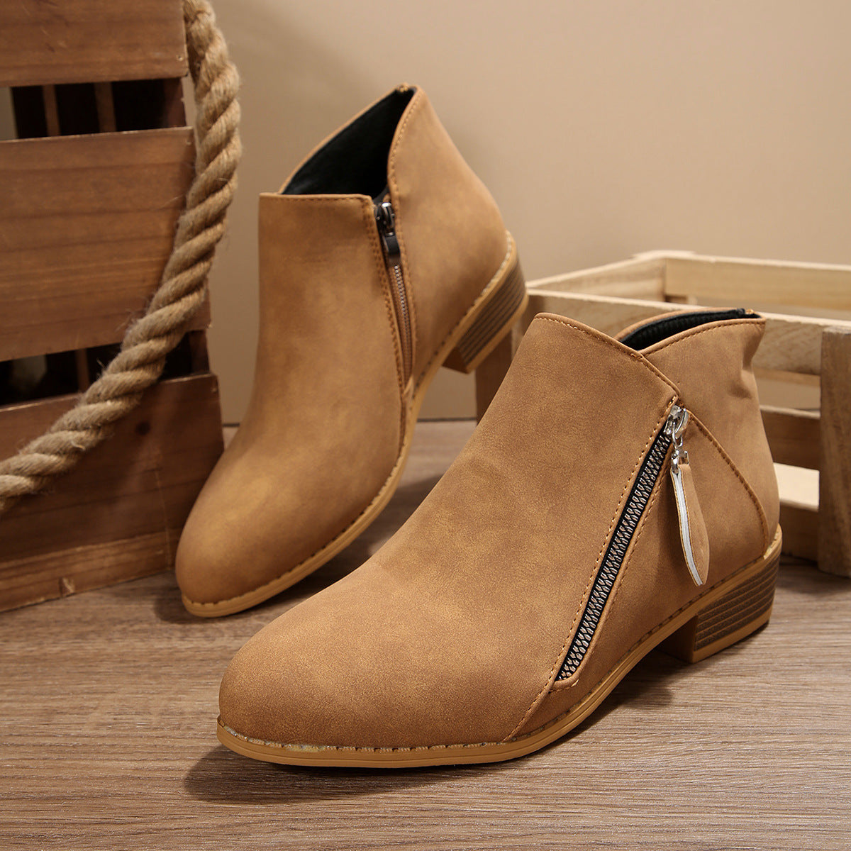 Fern | Side-Zip Ankle Boot