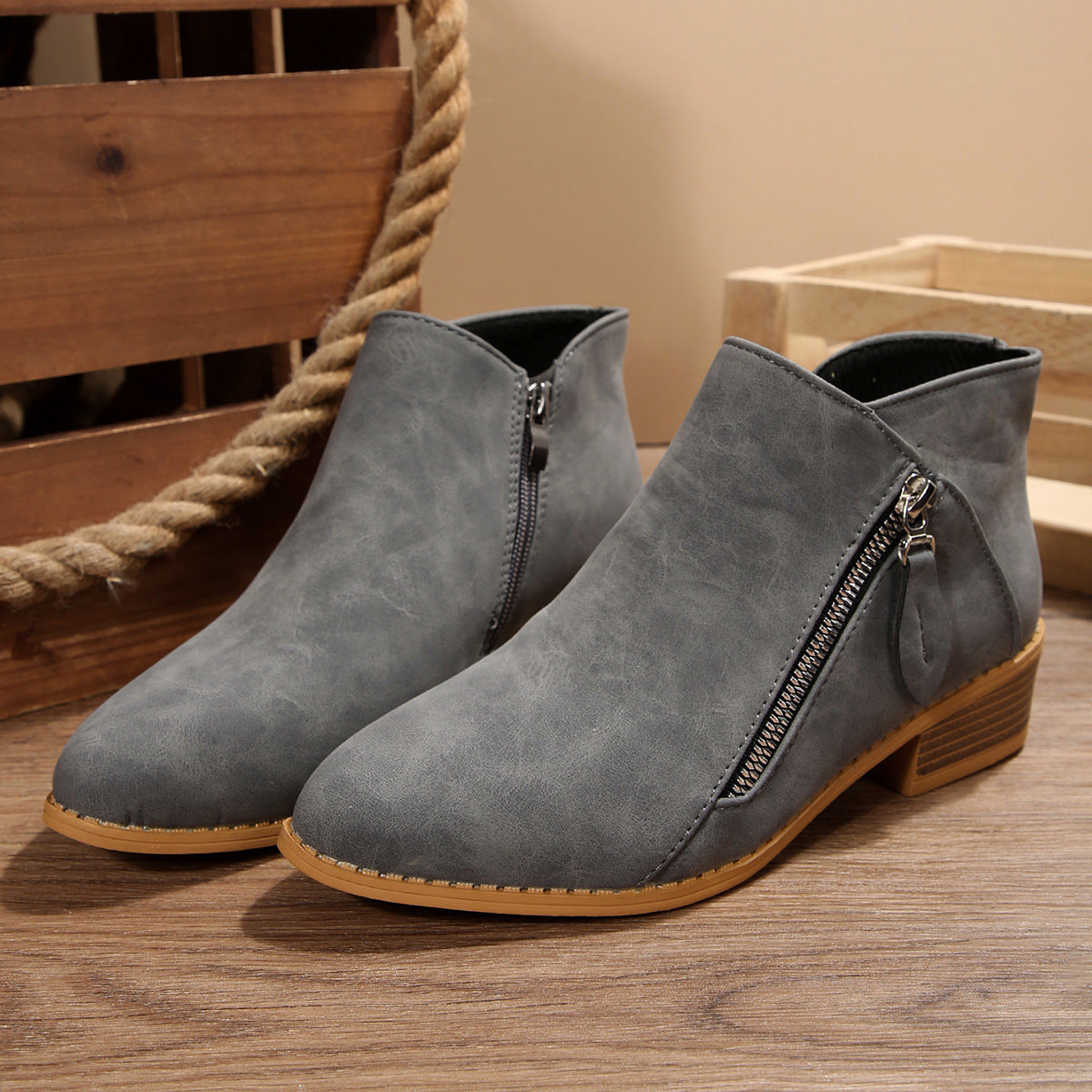 Fern | Side-Zip Ankle Boot