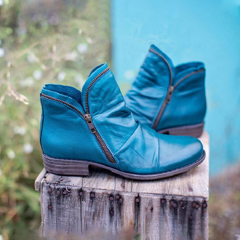 Daphne | Ruched Side-Zip Ankle Boot