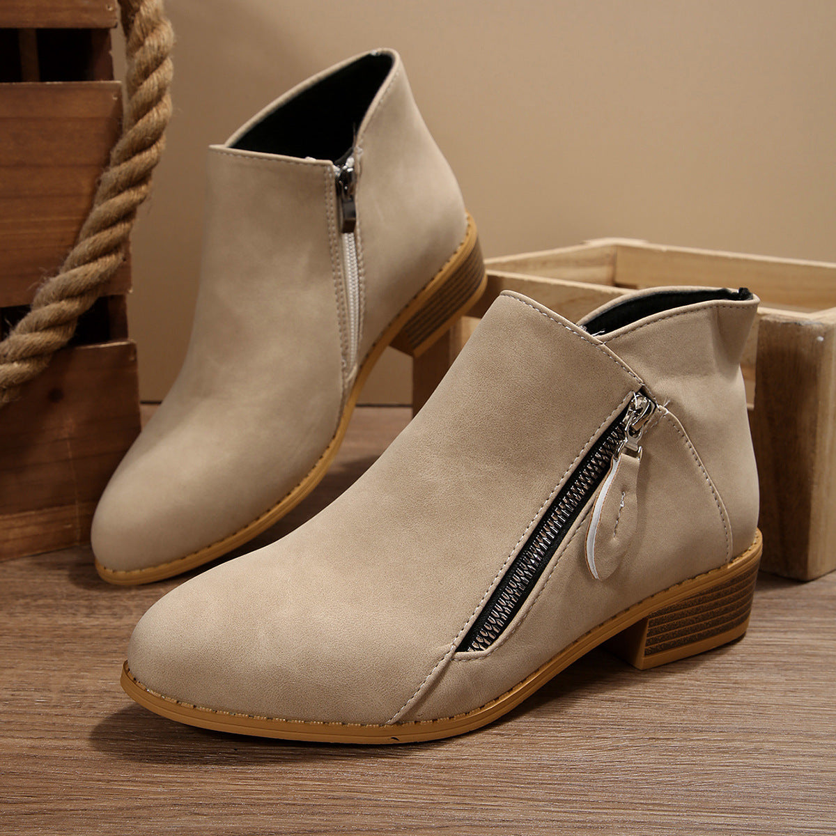 Fern | Side-Zip Ankle Boot