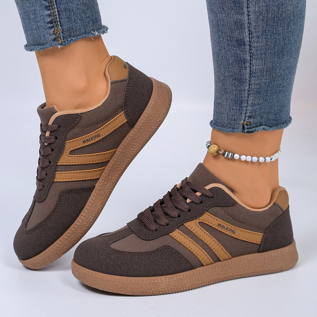 Peggy | Retro Striped Trainer