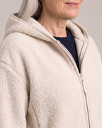 Hooded Teddy Zip Jacket close-up detail