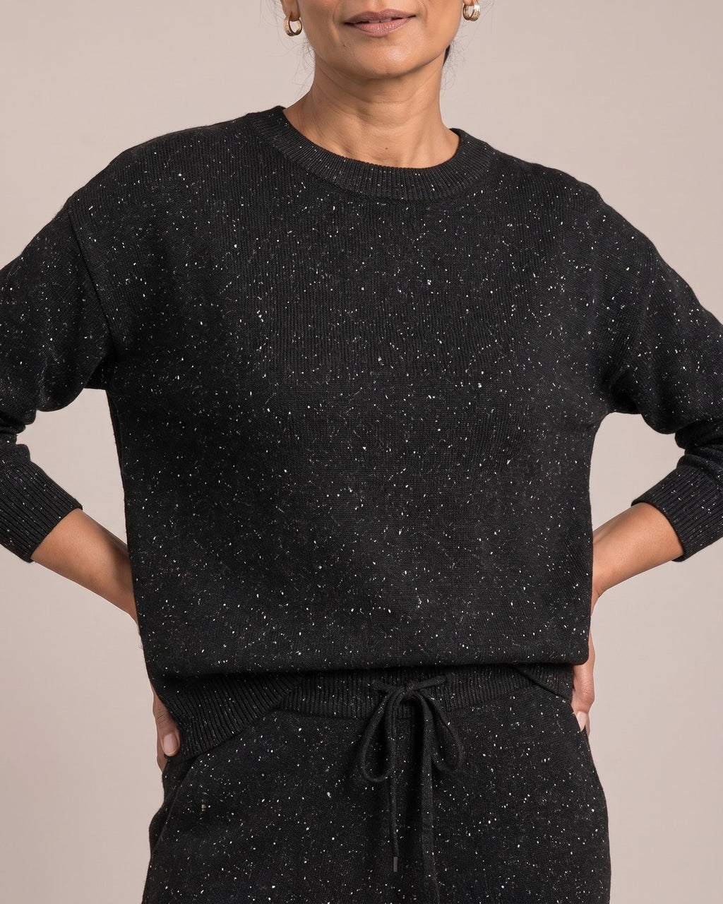 Sparkle Sweatshirt & Trouser Set close-up detail