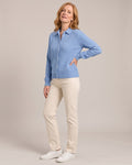 Collared Button Cardigan worn by a model