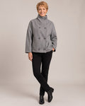 Funnel Neck Jacket worn by a model