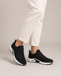 Breathable Mesh Comfort Trainer in Black, worn