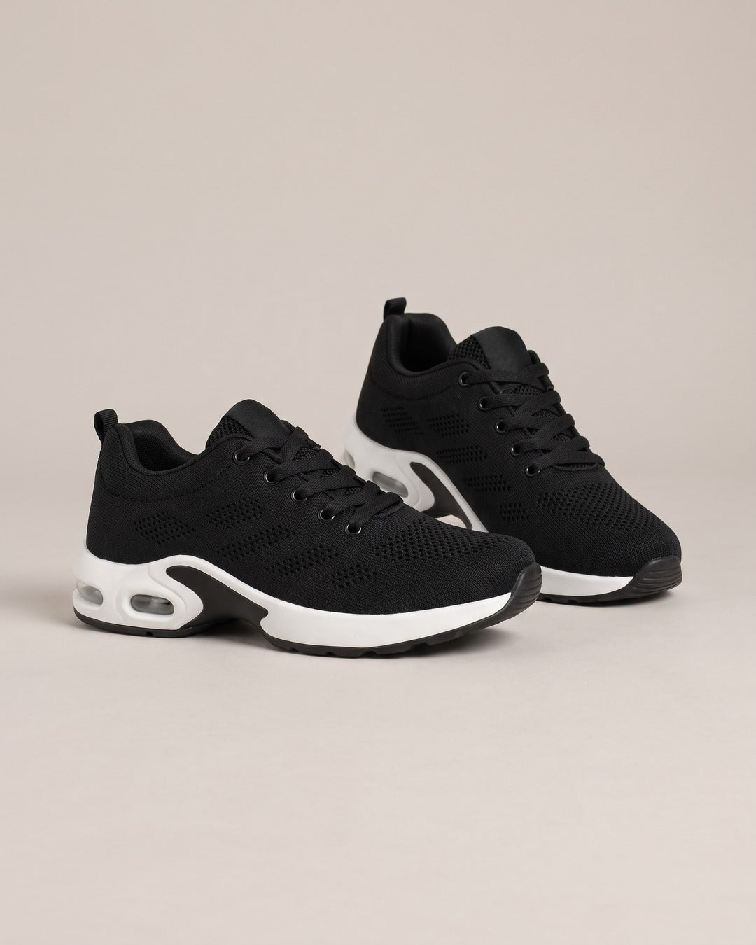 Breathable Mesh Comfort Trainer in Black, product photo