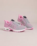 Breathable Mesh Comfort Trainer in Grey Pink, product photo