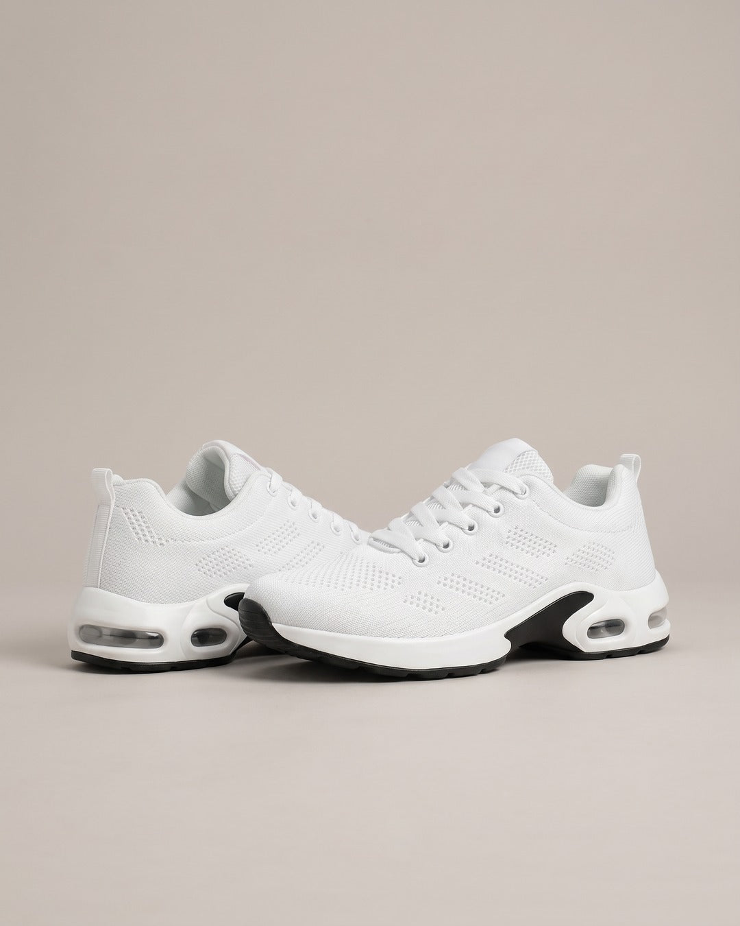 Breathable Mesh Comfort Trainer in White, product photo