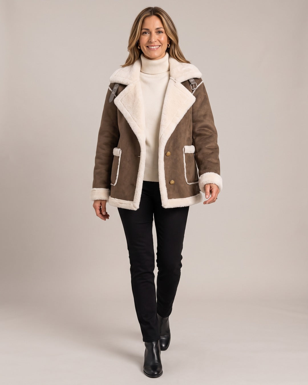 Aviator Jacket worn by a model