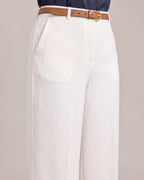 Belted Turn-Up Trousers close-up detail