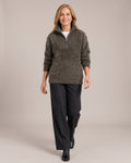 Brushed Half-Zip Jumper worn by a model