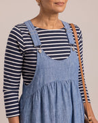 Relaxed Pinafore Maxi Dress close-up detail