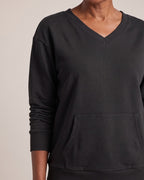 V-Neck Pocket Sweatshirt close-up detail