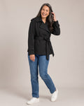 Belted Trench Jacket worn by a model