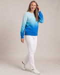 Ombré Fluffy Knit Jumper worn by a model