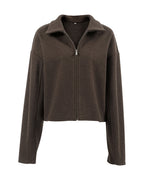 Oversized Collared Zip Jacket product photo