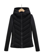 Hooded Chevron Quilted Jacket product photo