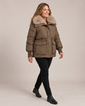 Winter Parka Coat worn by a model