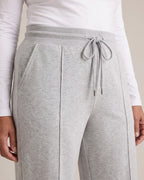 Drawstring Wide-Leg Trousers close-up detail