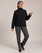 Chunky Turtleneck Jumper worn by a model