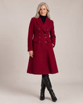 Double Breasted Coat worn by a model