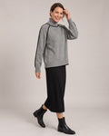 Roll-Neck Knit Jumper worn by a model